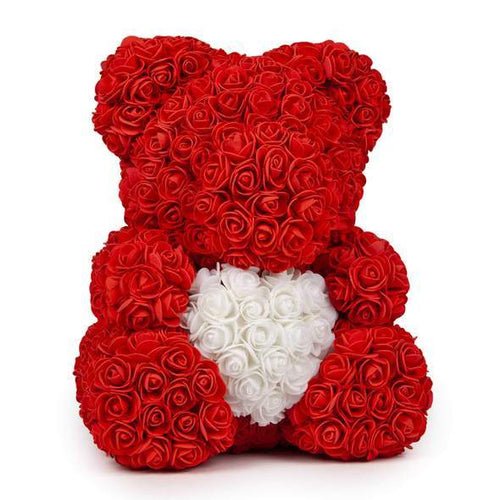 Love Heart Rose Bear